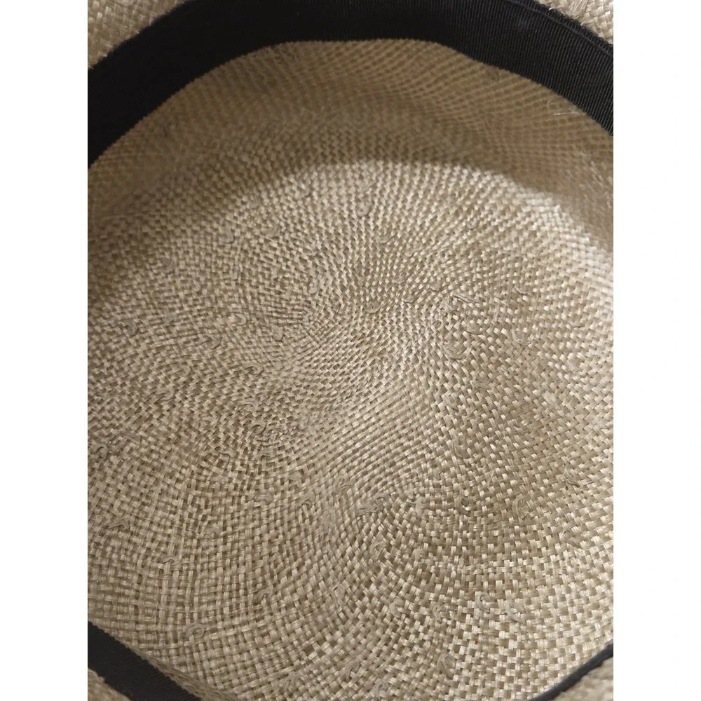 Deborah Rhodes Mocha Wide Brim Hat Sinamay Floral Derby Church Wedding 22.5